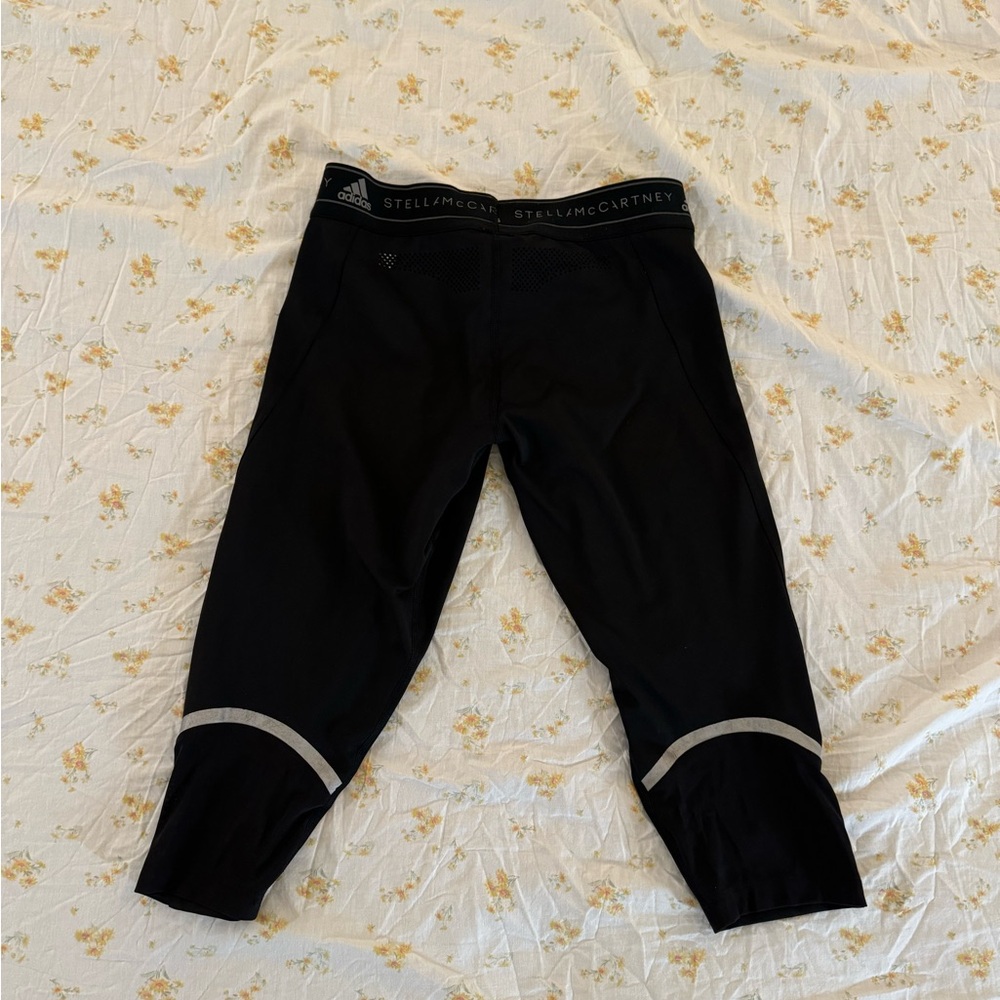 Adidas by Stella McCartney Black Capris Leggings Size Small